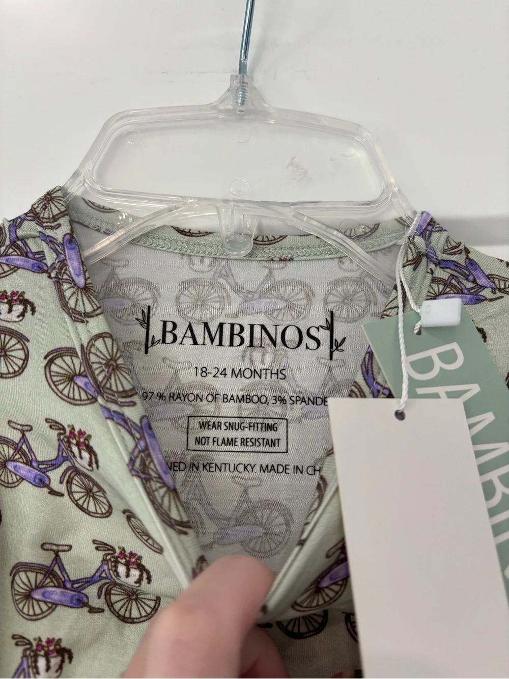 Bambinos Spring Bicycle Ride Bamboo Pj Set Size 18/24 months NWT